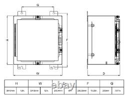 MJ BOX 12 x 12 x 8In 304 Stainless Steel Explosion-Proof Wall Mount Junction Box