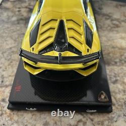 MR Collections Yellow Aventador SVJ 118 Made in Italy With Box