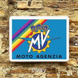 MV AGUSTA LED ILLUMINATED LIGHT BOX GARAGE SIGN MOTORCYCLE F4 F3 superveloce
