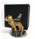 Mack Trucks Large Hood Ornament Gold Bulldog Paperweight With Collectors Box