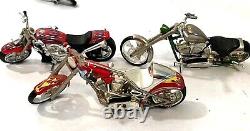 Maisto Chopper Bikes Diecast Harley Davidson Side car Fat boy Motorcycle Lot 28