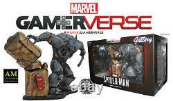 Marvel Gallery Gamerverse Spider-Man PS4 Rhino Deluxe PVC Statue NewithBoxed