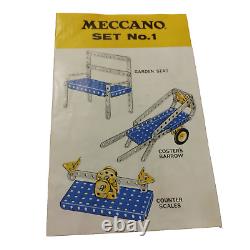 Meccano #4 Original Box with Manuals. 98.9% Complete. Vintage. England. Good