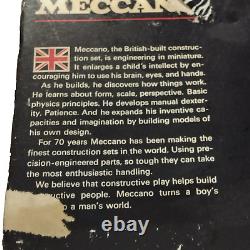 Meccano #4 Original Box with Manuals. 98.9% Complete. Vintage. England. Good