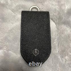 Mercedes Benz Original Key Case Cover Holder Leather Black New with Box