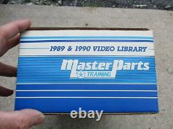 MoPar Master Tech Video Library 1989-1990 12 VHS Tapes & Storage Box
