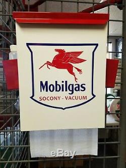 Mobiloil 1950s Gas Oil Station Towel Box Dispenser New