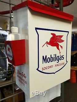Mobiloil 1950s Gas Oil Station Towel Box Dispenser New