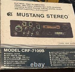 Mustang Model CRF-7100 Cassette Car Stereo Open Box