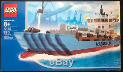 NEW LEGO MAERSK LINE CONTAINER SHIP 10155 transportation boat Bent Box Free Ship