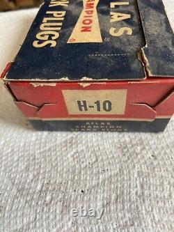 NEW-OLD STOCK BOX of 10 Champion Atlas 1937- 1953 FORD H-10 SPARK PLUGS
