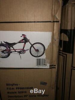 NOS Still Sealed In Box OCC Pink/Black Schwinn Stingray Chopper Bicycle Girls