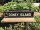 NYC SUBWAY ROLL SIGN & BOX COMPLETE Coney Island, Aqueduct Racetrack, Canal St