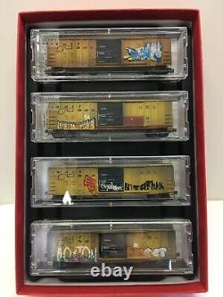 N Scale Micro Trains MTL 993 05 050 Railbox Factory Weathered 4-Pack
