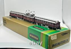 N Scale Minitrix 12994 Electric Locomotive and Train set Original Box