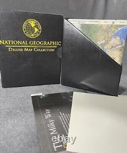 National Geographic Deluxe Map Collection Box Set 30 Color Maps + Planets + More
