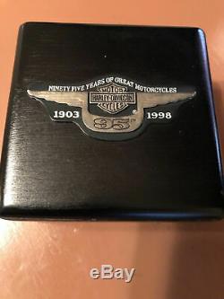 New In Box Harley-davidson 95th Anniversary Pocket Watch 99622-98v