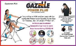 New In Box! Tony Little Gazelle Power Plus Glider! 6 DVD's Included