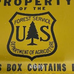 Nos Vintage Forestry Fire Tool Box Criminal Warning Us Forest Service Department