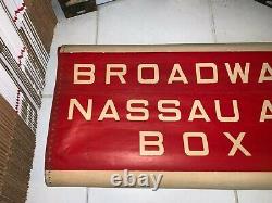 Ny Nyc Bus Trolley Roll Sign Brooklyn Broadway Nassau Box St Greenpoint Beer Ale