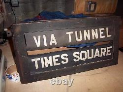 Ny Nyc Subway Roll Signs Complete Box Bmt Standard Times Square Tunnel Bridge