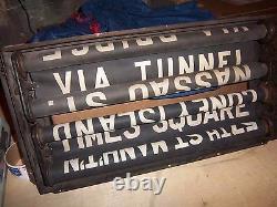 Ny Nyc Subway Roll Signs Complete Box Bmt Standard Times Square Tunnel Bridge