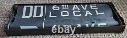 Nyc Subway Roll Box Sign Bmt Tt DD 6th Ave Local Hh Fulton St Broadway S Vintage