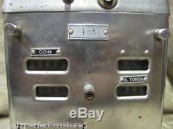 Old Bus Streetcar Trolley Fare Box Johnson New York Chicago token coin farebox