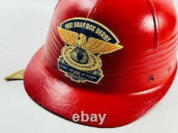 Original NEAR MINT Chevrolet 1951 Soap Box Derby Helmet Hat Complete fisher