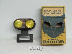 Original Rimac Cat Eyes Rayflectors License Plate Topper With Box