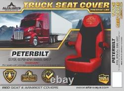 PETERBILT 579, 579EV, 589, 567 Truck seat cover Prestige-Line (with box) RED
