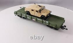Piko 38764 G Scale USATC Humvee Transport Car withDie-Cast Vehicle #11212 EX/Box