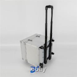 Portable Dental Delivery Unit Rolling Box with 4 Holes Air Compressor Suction