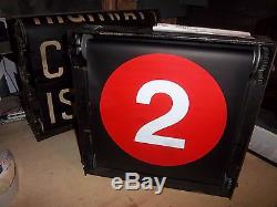 R17 Nycta Vintage Nyc Subway Sign Ny Complete Roll Sign Original Box Gear Works