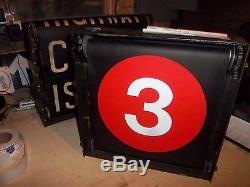 R17 Nycta Vintage Nyc Subway Sign Ny Complete Roll Sign Original Box Gear Works
