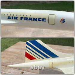 RARE In Box 70s BRANIFF / AIR FRANCE B1 CONCORDE Plane Model Executive Desk Top