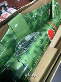 RARE, VINTAGE, MARUSHO CO, LTD. TIN ZERO FIGHTER PLANE. DISPLAYED ONLY WithBOX