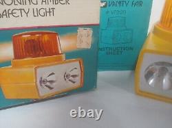 RARE WORKING NOS Vanity Fair bike ROTATING AMBER LIGHT 60s AMF HUFFY SCHWINN BOX