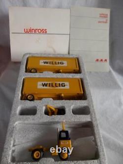 RARE Winross WILLIG FREIGHT LINES'87 Tractor/Trailer Doubles 164 Orig Box EUC