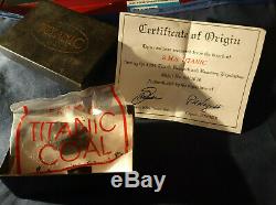 RMS Titanic Very Large Vintage Boxed Coal White Star Line Olympic Interest