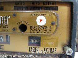ROCKWELL Mfg Co TAXI CAB METER Old Fare Box OHMER Corp DAYTON OHIO