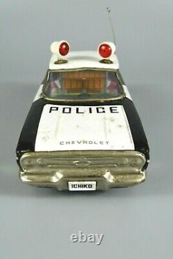 R&L Diecast Ichiko Japanese Tinplate 1960's Chevy Police Car Chevrolet, Boxed