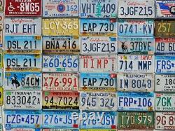 Random Box of 90 Original Real License Plates Used Plate Tag tags Bulk Wholesale