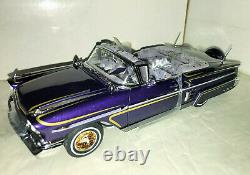 Rare 1/24 Diecast Danbury Mint 1958 Chevy Impala Lowrider Convertible with Box