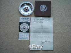 Rare 75 Years Of Rolls Royce 1904-1979 Silver & Wedgwood Souvenir Boxed Dish