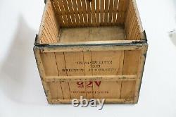 Rare Antique Vintage Bread Railroad Crate Wooden Box Advertising Large