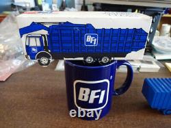 Rare Bfi Garbage Truck Paperweight & Clock & Box Of Matchbooks & Coffee Mug