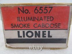 Rare Lionel Trains Postwar 6557 Smoking Caboose in Original Box