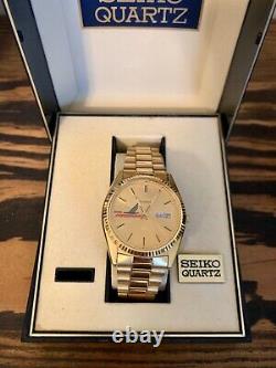 Rare Piedmont Airlines 1980s Mens Seiko Watch In Box