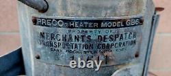 Rare Vintage 1952 Railroad Preco Train Box Car Heater